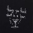 Première de couverture du livre The Napkin Art Of Tim Burton : Things you think about in a bar