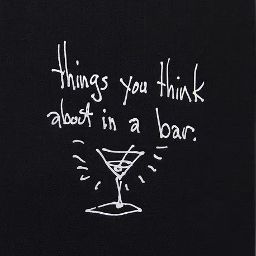 Première de couverture du livre The Napkin Art Of Tim Burton : Things you think about in a bar (2015)